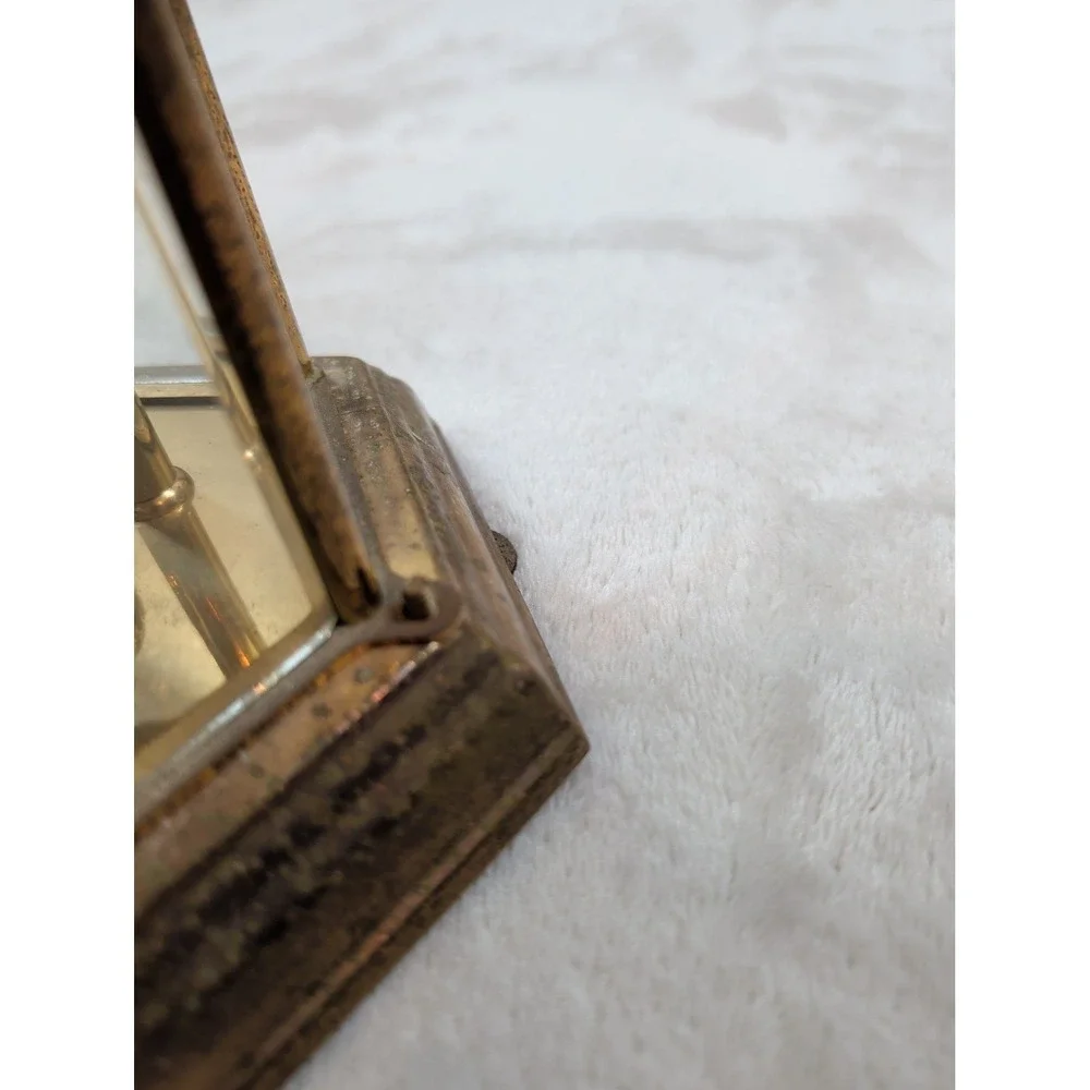 Kundo Electronic Anniversary Clock Vintage German Torsion Pendulum Brass Etched